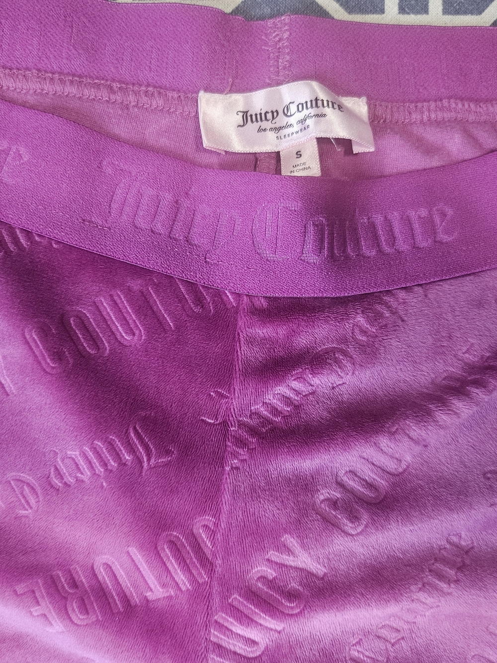 Juicy Couture Vibrant Fuchsia Embossed Satin Lounge Shorts